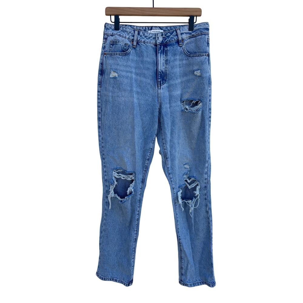 PacSun Mom Jean, Ripped‎ Knees, Distressed, Size 27